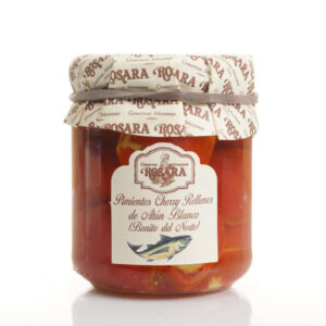 Pimiento cherry relleno de bonito del norte